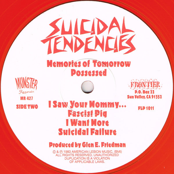 Suicidal Tendencies - Suicidal Tendencies (RED VINYL) | Mint (M) Mint (M)