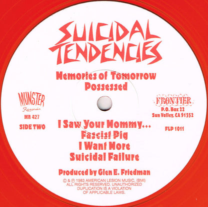 Suicidal Tendencies - Suicidal Tendencies (RED VINYL) | Mint (M) Mint (M)