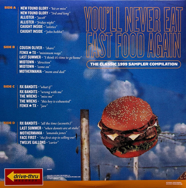 Various Artists - You'll Never Eat Fast Food Again (RSD 2026 2x SPLATTER VINYL) | Mint (M) Mint (M)