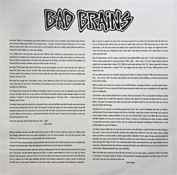 Bad Brains - Omega Sessions (RED VINYL, ETCHED) | Mint (M) Mint (M)