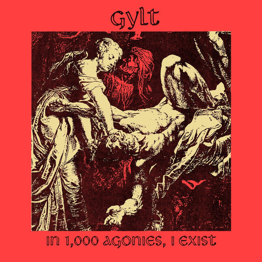 Gylt - In 1000 Agonies, I Exist (TRANSPARENT RED W/ BLACK SPLATTER VINYL 7") | Mint (M) Mint (M)