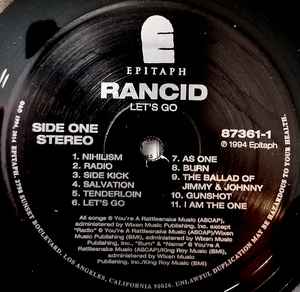 Rancid - Let's Go (20th Anniversary Reissue VINYL) |