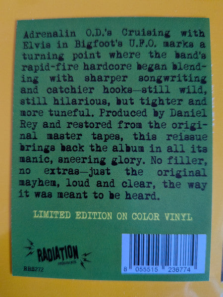 Adrenalin O.D. - Cruising with Elvis in Bigfoots’ U.F.O. (VINYL) | Mint (M) Mint (M)