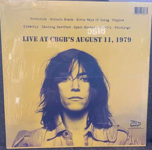 Patti Smith - First We Take Manhattan (Live At CBGB's August 11, 1979)(COLOR VINYL) |