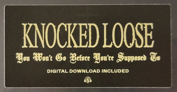 Knocked Loose - You Won't Go Before You're Supposed To (VINYL) | Mint (M) Mint (M)