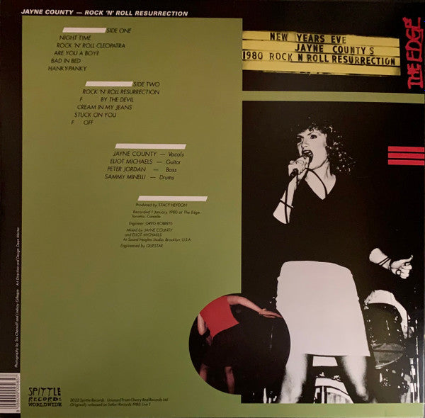 Jayne County - Rock 'n' Roll Resurrection (VINYL) | Mint (M) Mint (M)