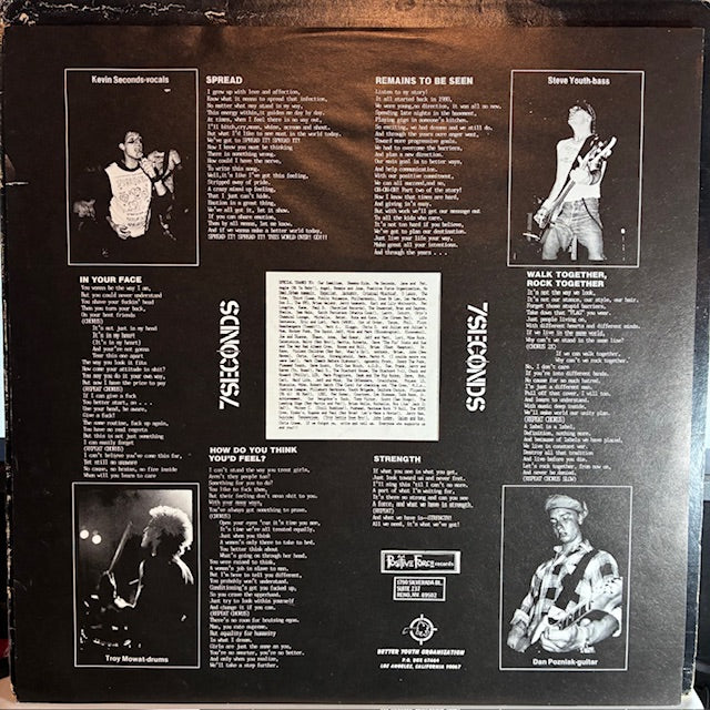 7 Seconds - Walk Together, Rock Together (VINYL) | Excellent (EX) Excellent (EX)
