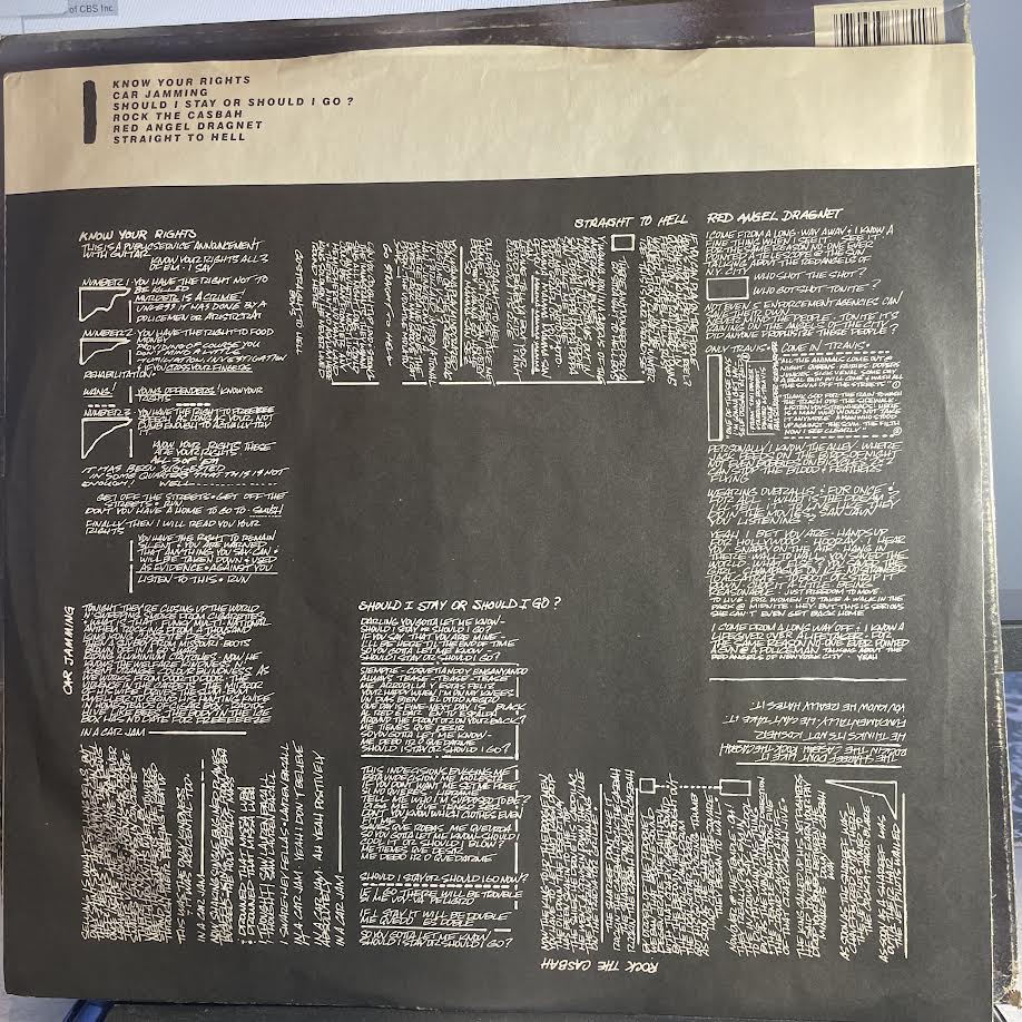 The Clash - Combat Rock (VINYL) | Excellent (EX) Very Good Plus (VG+)