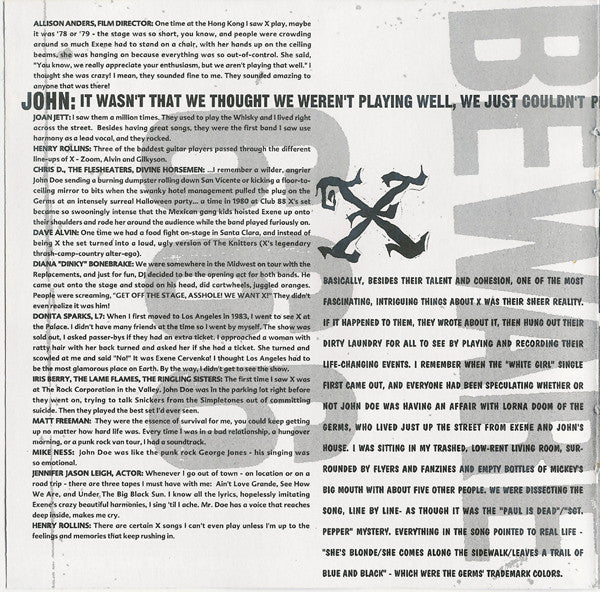 X (5) - Beyond & Back: The X Anthology (CD) | Excellent+ (EX+) Excellent+ (EX+)