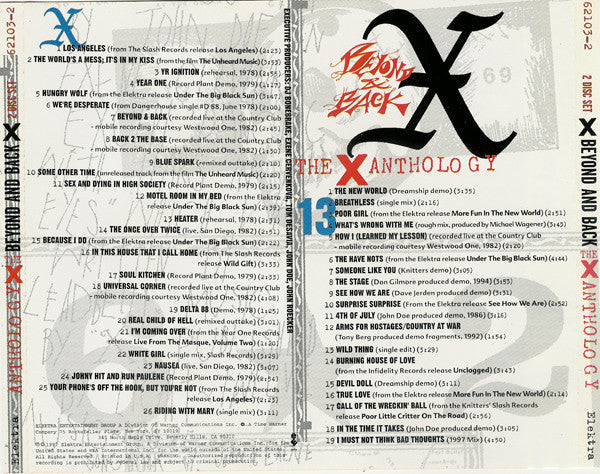 X (5) - Beyond & Back: The X Anthology (CD) | Excellent+ (EX+) Excellent+ (EX+)