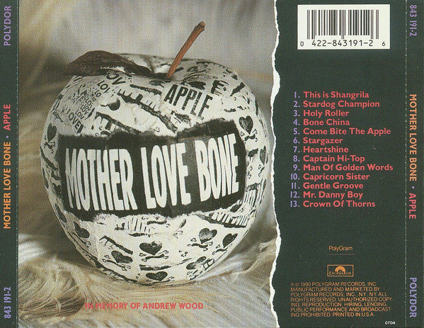 Mother Love Bone - Apple (CD) | Excellent (EX)