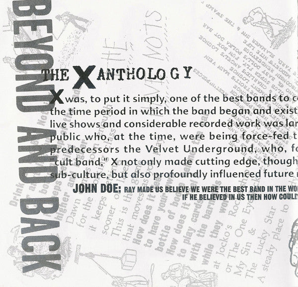 X (5) - Beyond & Back: The X Anthology (CD) | Excellent+ (EX+) Excellent+ (EX+)