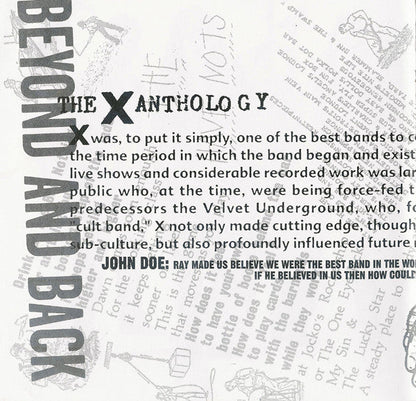 X (5) - Beyond & Back: The X Anthology (CD) | Excellent+ (EX+) Excellent+ (EX+)