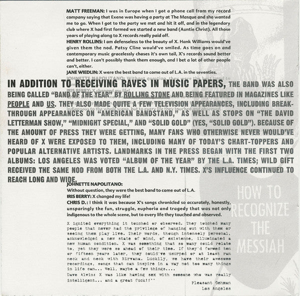 X (5) - Beyond & Back: The X Anthology (CD) | Excellent+ (EX+) Excellent+ (EX+)