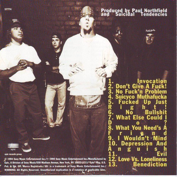 Suicidal Tendencies - Suicidal For Life (CD) | Near Mint (NM or M-)