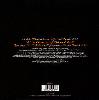 The Chronicles Of Life And Death (7") | Near Mint (NM) Near Mint (NM)