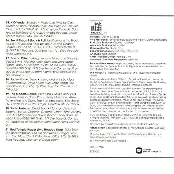 Sounds Of The Seventies - Punk And New Wave (CD) | Near Mint (NM) Near Mint (NM)