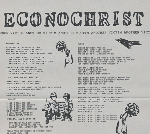 Econochrist - Another Victim (7" VINYL) | Near Mint (NM) Near Mint (NM)
