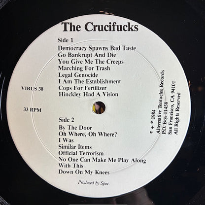 The Crucifucks - The Crucifucks (VINYL) | Very Good Plus (VG+) Excellent (EX)