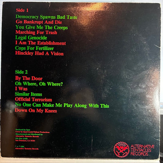 The Crucifucks - The Crucifucks (VINYL) | Very Good Plus (VG+) Excellent (EX)