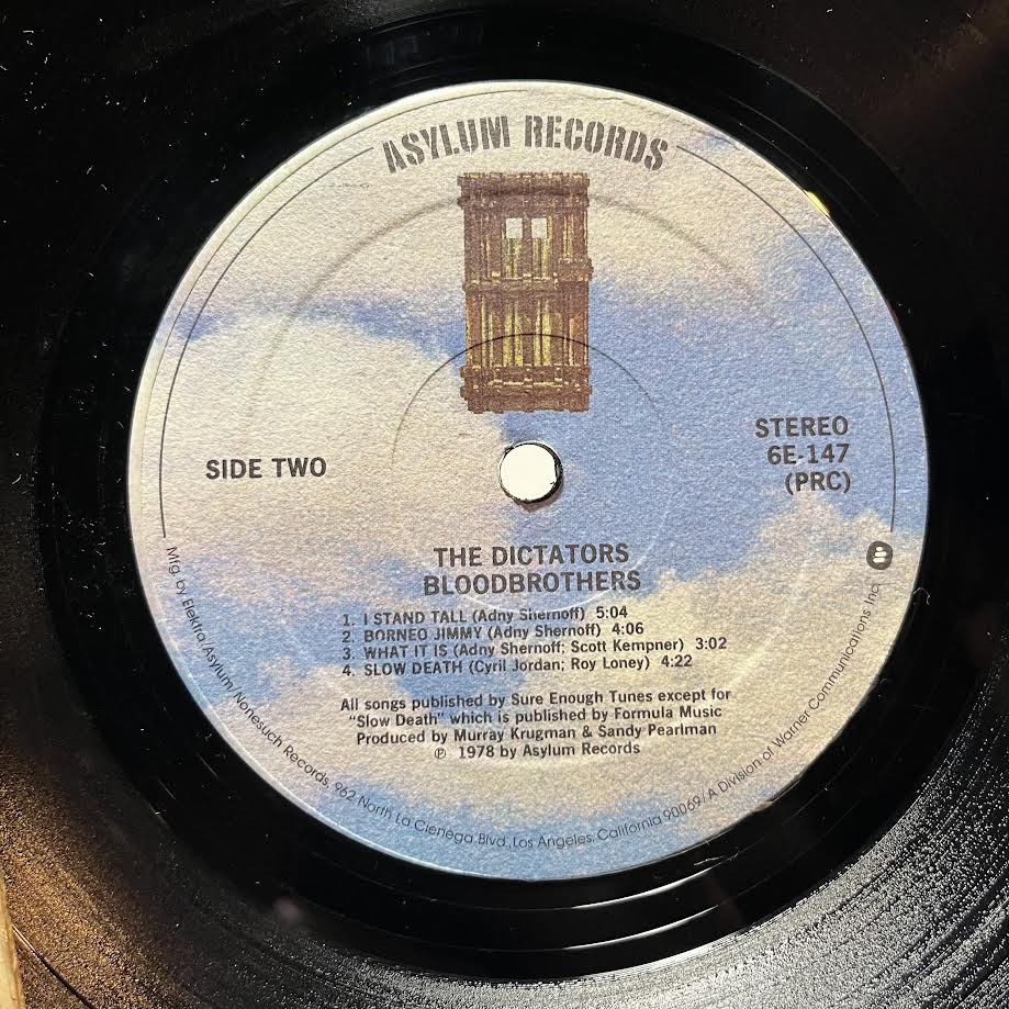 The Dictators - Bloodbrothers (VINYL) | Very Good (VG) Very Good Plus (VG+)