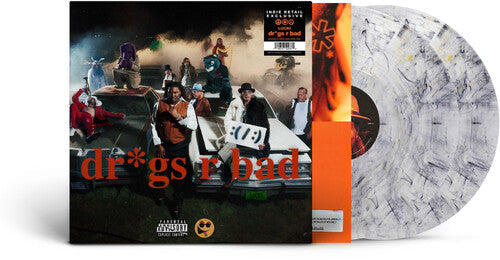 Lucki - Dr*Gs R Bad (IEX WIDESPINE CLEAR WHITE NOISE 2xVINYL) | Mint (M) Mint (M)