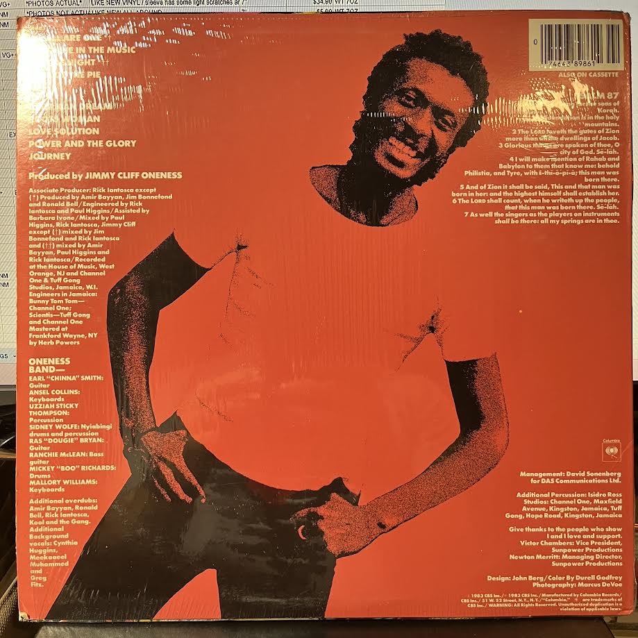Jimmy Cliff - The Power And The Glory (VINYL) | Near Mint (NM) Near Mint (NM)
