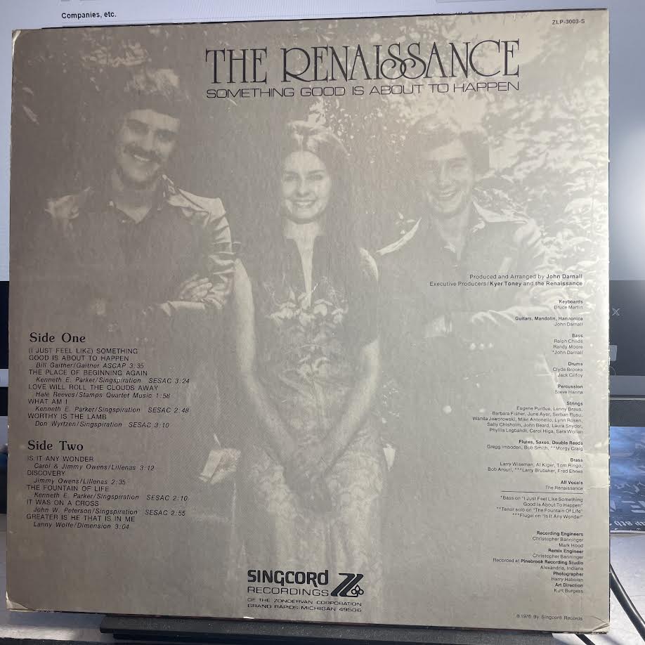 The Renaissance (5) - Something Good Is About To Happen (VINYL) | Excellent (EX) Excellent (EX)