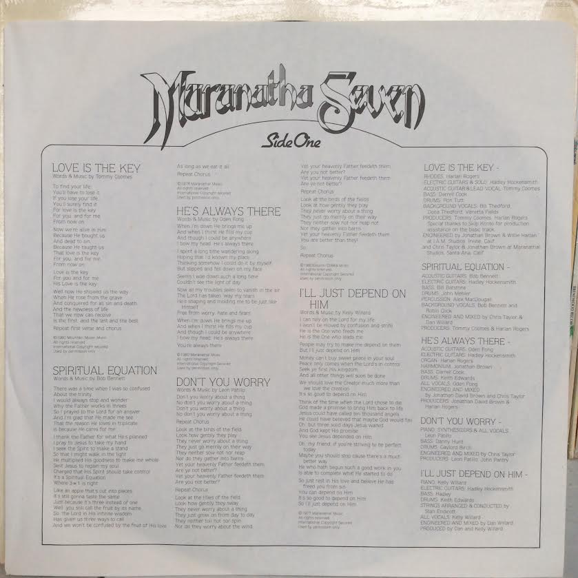 Maranatha Seven (VINYL) | Near Mint (NM or M-)
