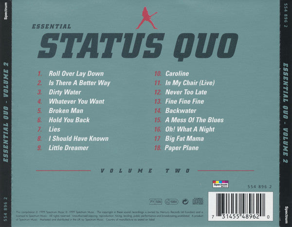 Status Quo - The Essential Status Quo - Volume Two (CD) | Near Mint (NM) Near Mint (NM)