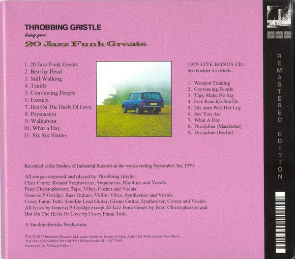 Throbbing Gristle - 20 Jazz Funk Greats (CD) | Mint (M) Mint (M)