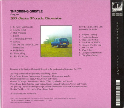 Throbbing Gristle - 20 Jazz Funk Greats (CD) | Mint (M) Mint (M)