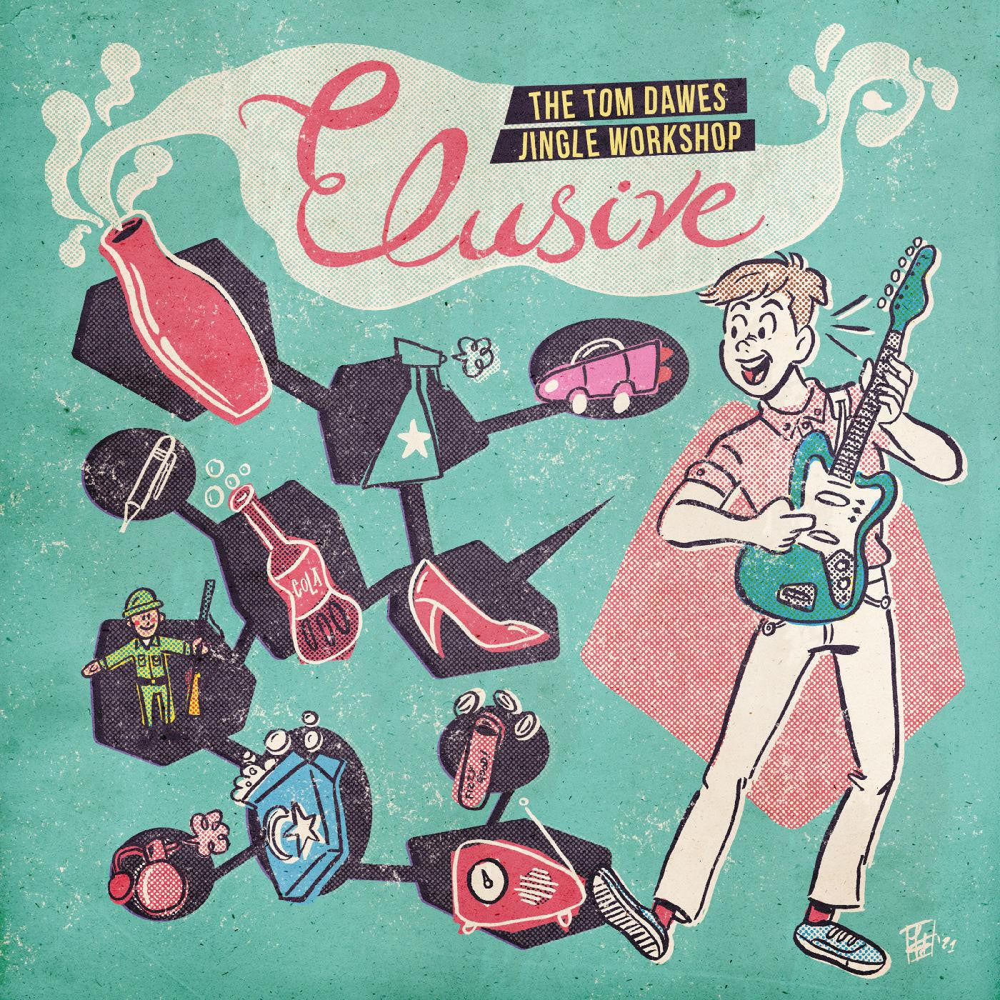 Dawes, Tom - Elusive: The Tom Dawes Jingle Workshop (COKE BOTTLE CLEAR VINYL) |