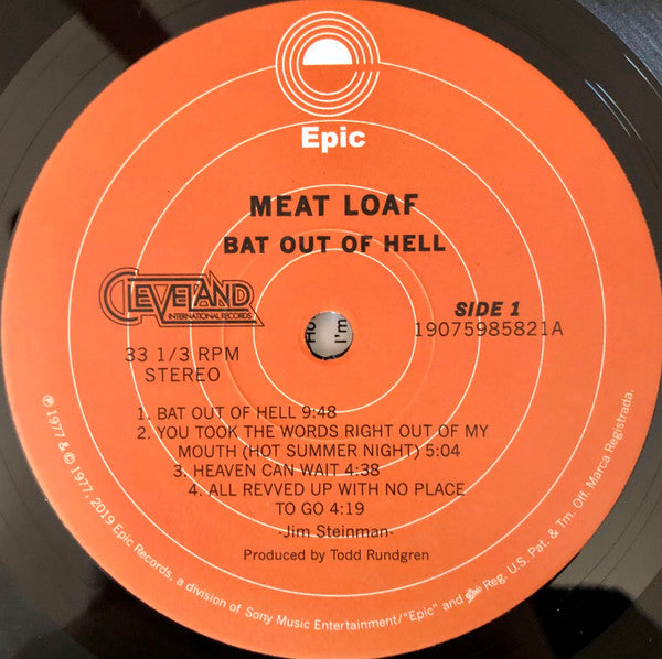 Meat Loaf - Bat Out Of Hell (VINYL) | Mint (M) Near Mint (NM)