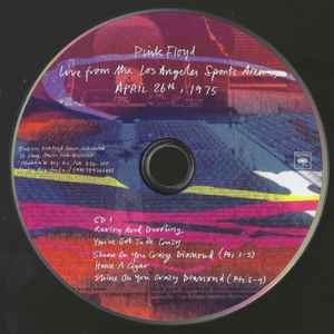 PINK FLOYD - Live from The Los Angeles Sports Arena, April 26th 1975 (RSD 2026 2x CD) | Mint (M) Mint (M)