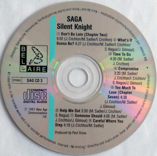 Saga (3) - Silent Knight (CD) | Near Mint (NM) Excellent+ (EX+)