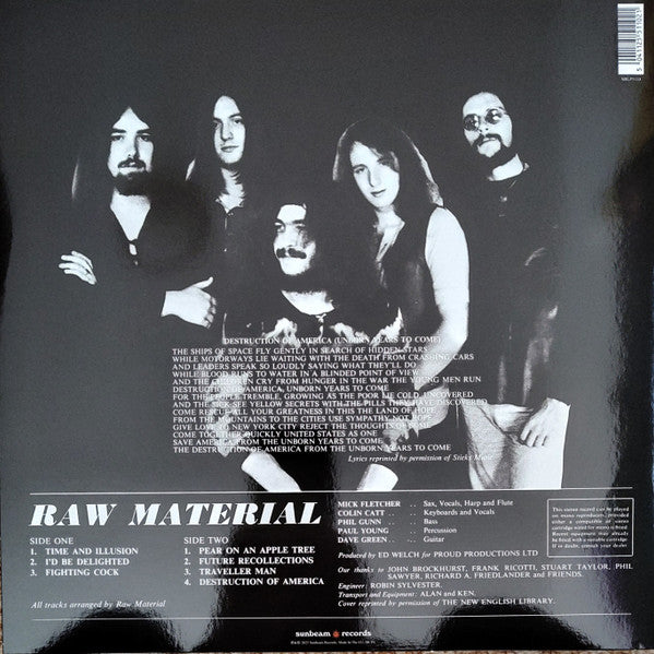 Raw Material (2) - Raw Material (VINYL) | Mint (M) Mint (M)