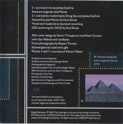 Pink Floyd - The Dark Side Of The Moon (CD GOLD) | Excellent+ (EX+) Near Mint (NM)