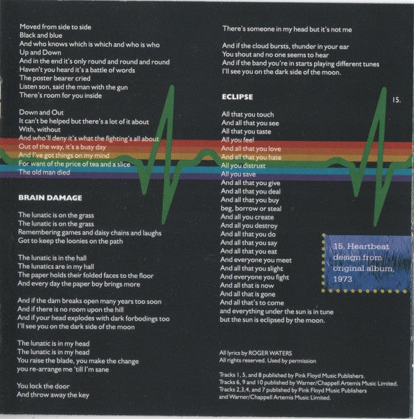Pink Floyd - The Dark Side Of The Moon (CD GOLD) | Excellent+ (EX+) Near Mint (NM)