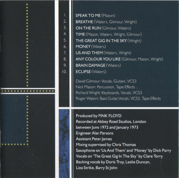 Pink Floyd - The Dark Side Of The Moon (CD GOLD) | Excellent+ (EX+) Near Mint (NM)
