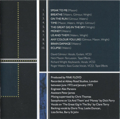 Pink Floyd - The Dark Side Of The Moon (CD GOLD) | Excellent+ (EX+) Near Mint (NM)