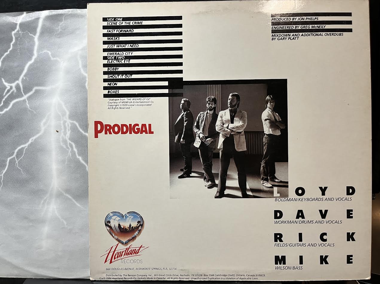 Prodigal (5) - Electric Eye (VINYL) | Excellent+ (EX+) Excellent+ (EX+)