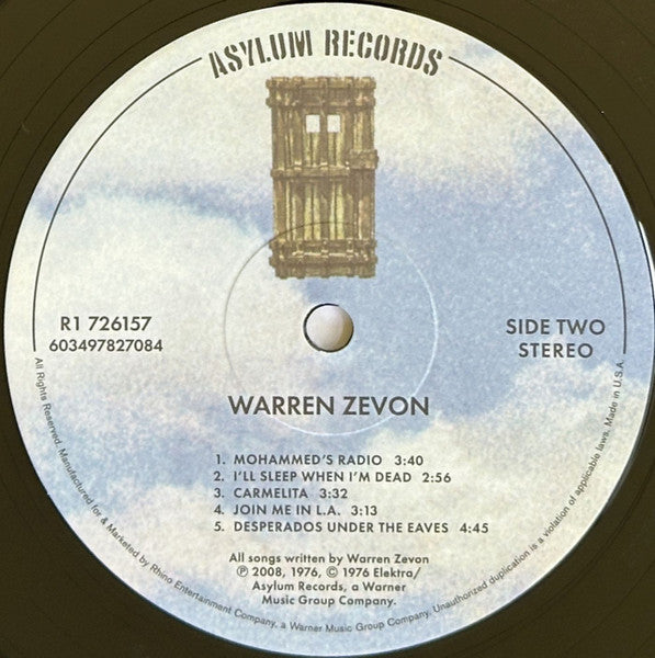 Warren Zevon - Warren Zevon (2XVINYL) | Mint (M) Mint (M)