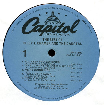 Billy J. Kramer & The Dakotas - The Best Of Billy J. Kramer With The Dakotas (VINYL) | Mint (M) Mint (M)
