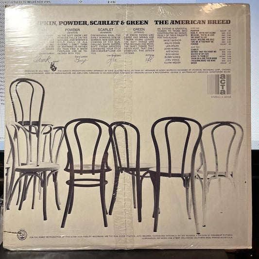 Pumpkin, Powder, Scarlet & Green (VINYL) | Mint (M) Near Mint (NM)