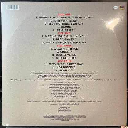 FOREIGNER - FOREIGNER 4 LIVE TOUR 1981-82 (2026 RSD VINYL) | Mint (M) Mint (M)