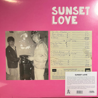 Sunset Love - Sunset Love (VINYL)*DISCOUNTED* |