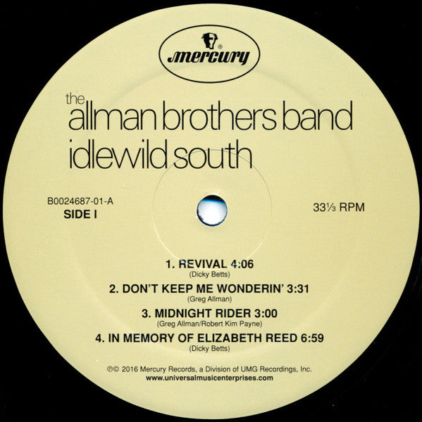 The Allman Brothers Band - Idlewild South (VINYL) | Mint (M) Mint (M)