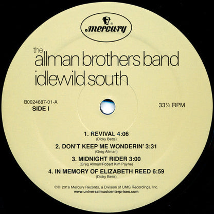 The Allman Brothers Band - Idlewild South (VINYL) | Mint (M) Mint (M)