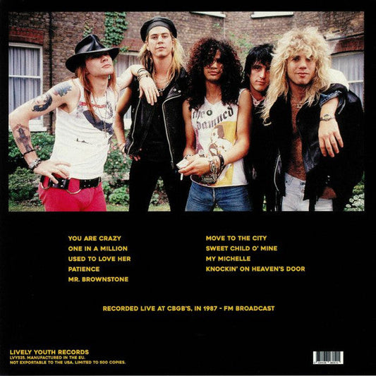 Guns N' Roses - Acoustic At Cbgb's, 1987 - Fm Broadcast (UNOFFICIAL VINYL) | Mint (M) Mint (M)